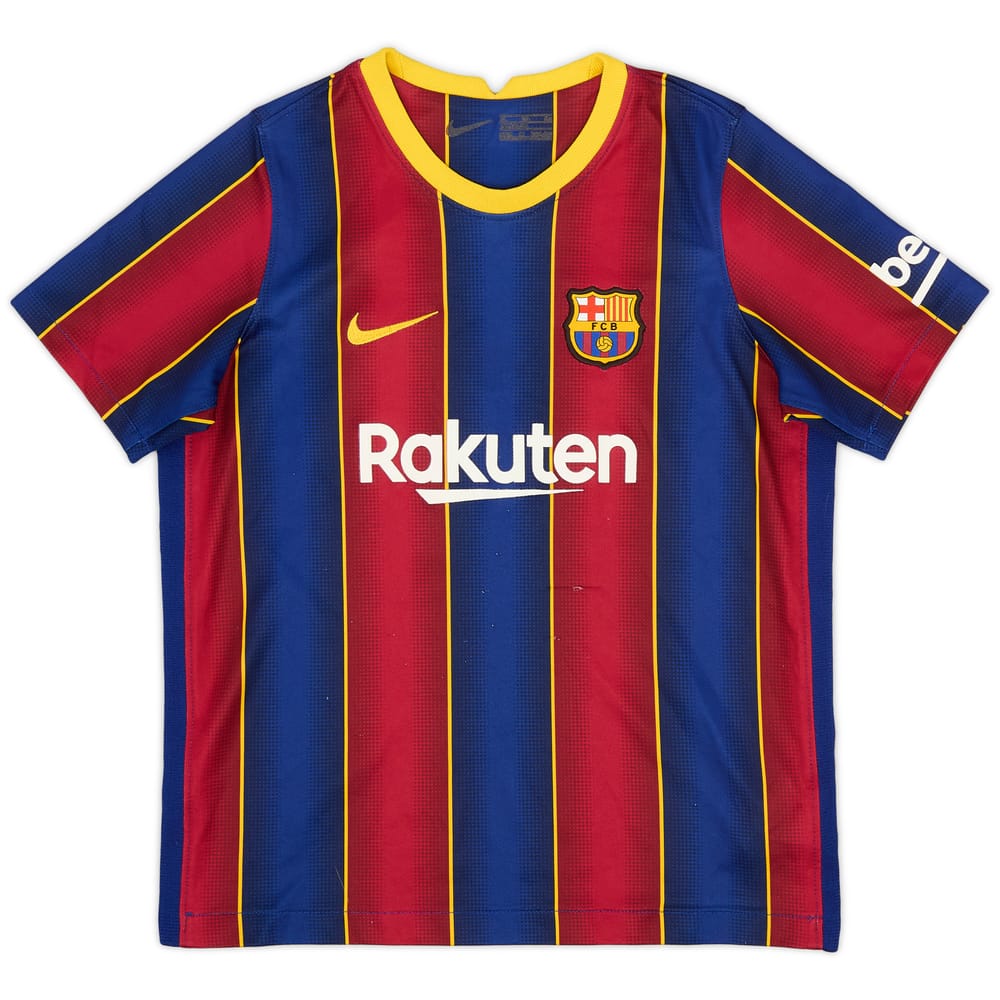 2020-21 Barcelona Home Shirt - 8/10 - (S.Boys)