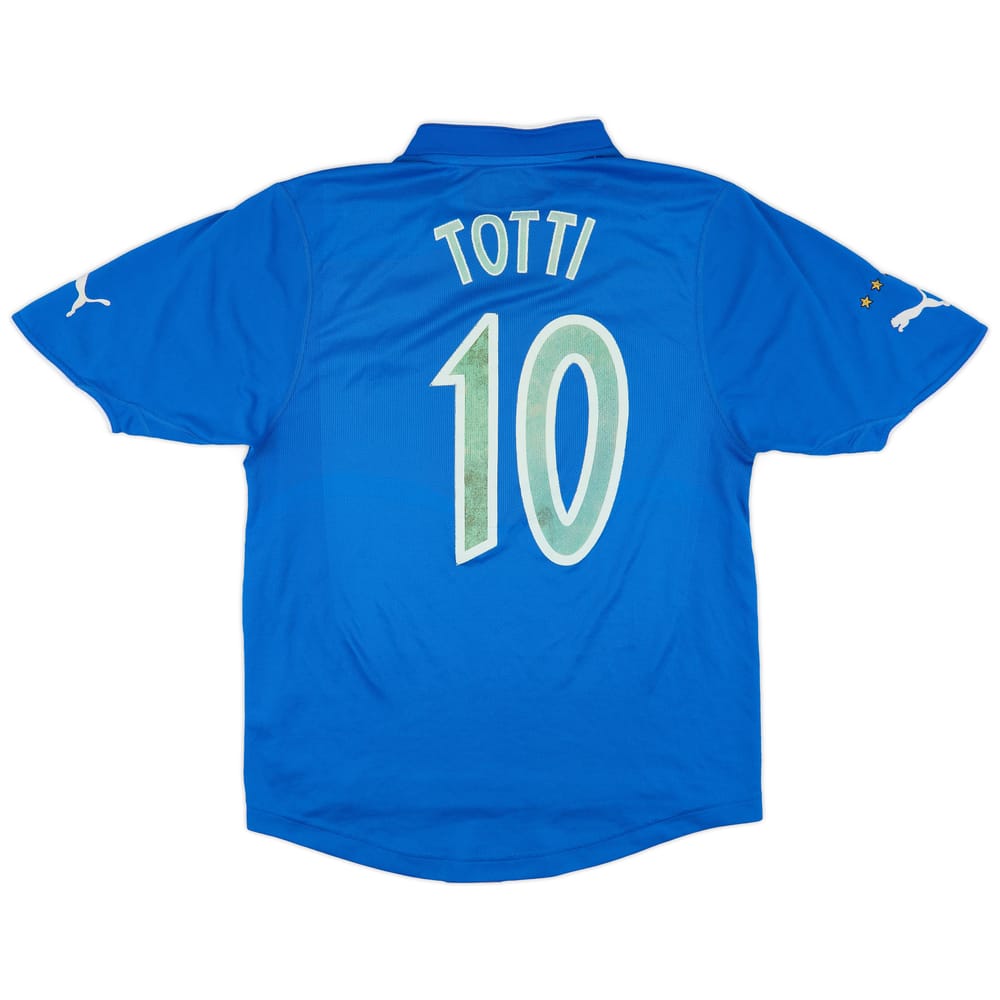 2003-04 Italy Home Shirt Totti #10 - 4/10 - (L)