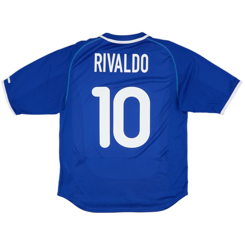2000-02 Brazil Away Shirt Rivaldo #10 - 9/10 - (M)