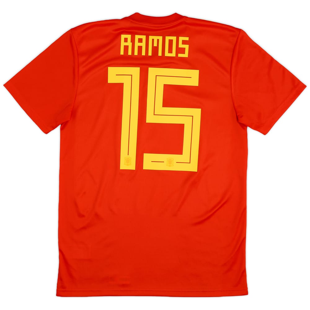 2018-19 Spain Home Shirt Ramos #15 - 8/10 - (S)