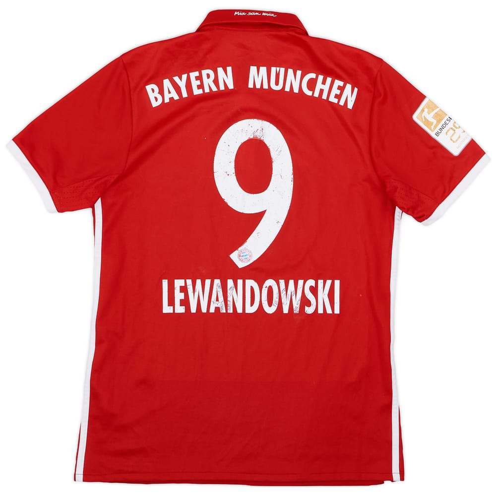 2016-17 Bayern Munich Home Shirt Lewandowski #9 - 5/10 - (S)