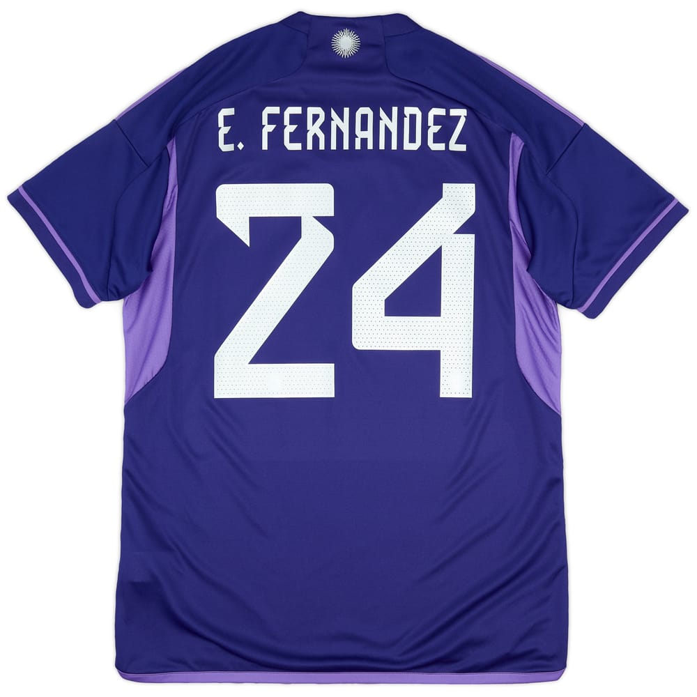 2022-23 Argentina Away 'vs Poland' Shirt E.Fernandez #24