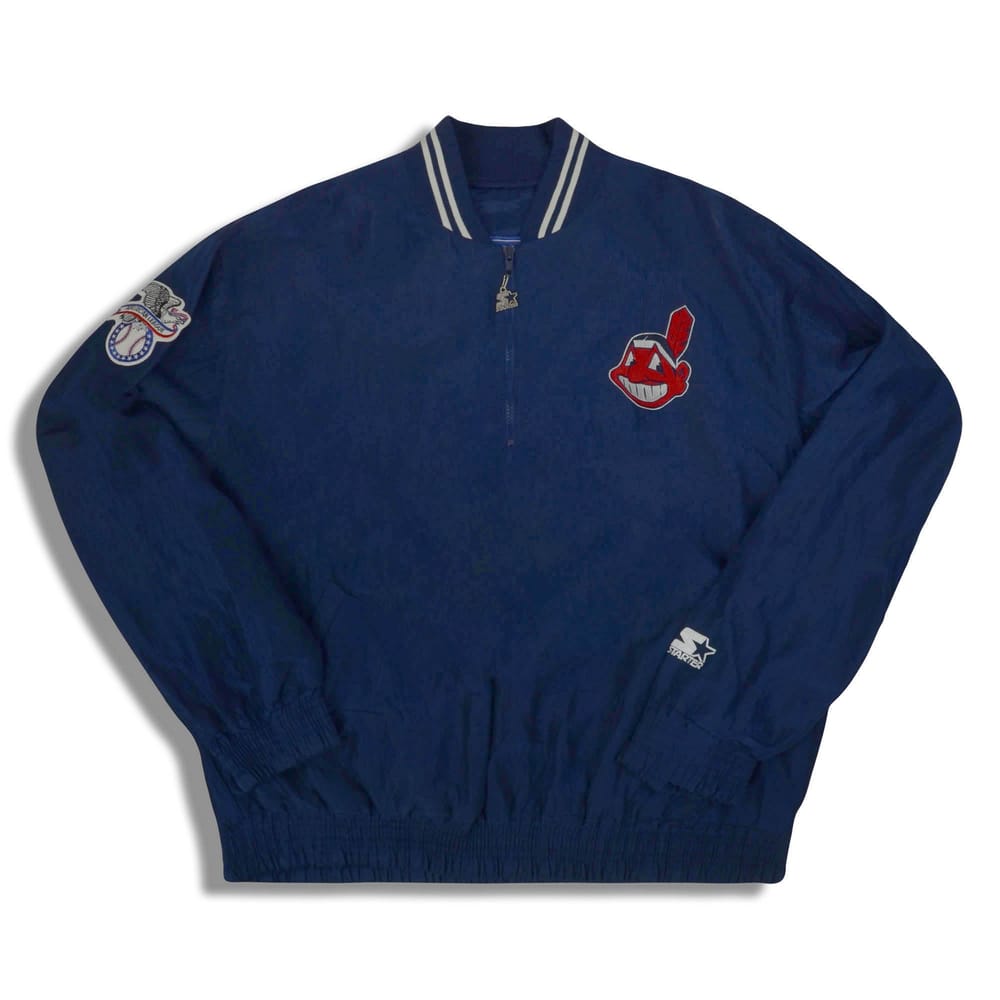 1990s Cleveland Indians Starter Pullover Jacket XXL