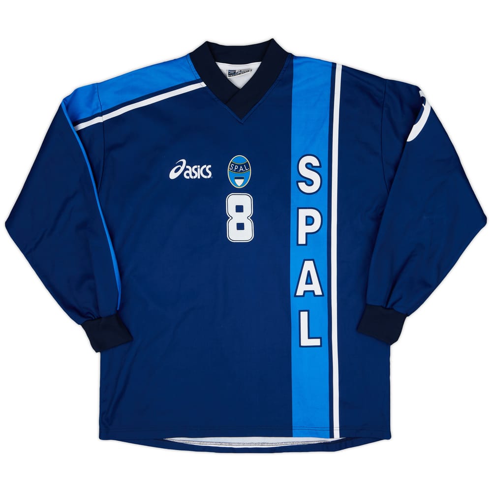 1999-00 SPAL Player Issue Asics Training L/S Shirt #8 - 8/10 - (XL)