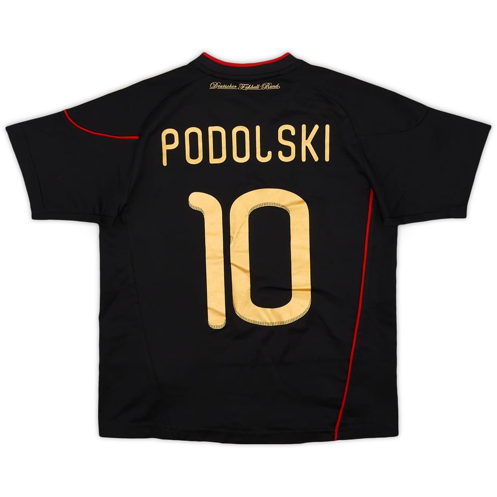2010-11 Germany Away Shirt Podolski #10 - 8/10 - (S.Boys)