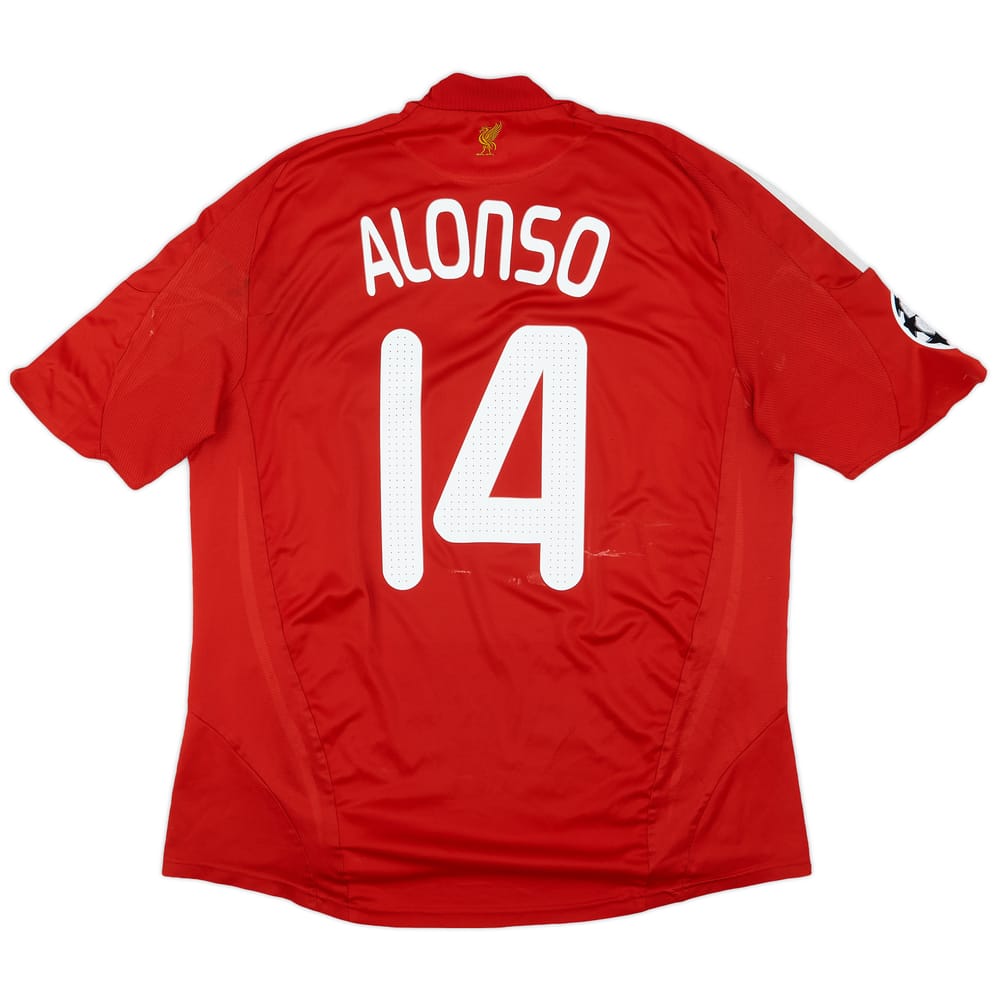 2008-10 Liverpool Home Shirt Alonso #14 - 5/10 - (XL)