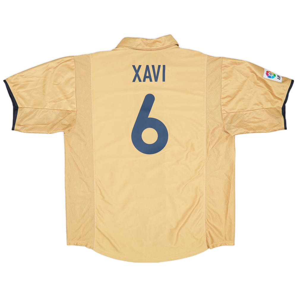 2001-03 Barcelona Away Shirt Xavi #6 - 9/10 - (XL)