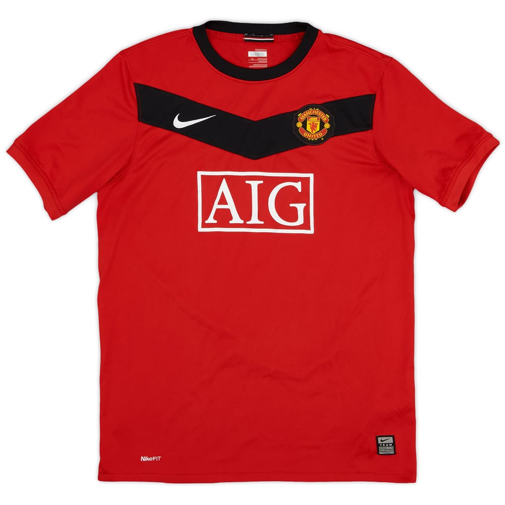 2009-10 Manchester United Home Shirt - 7/10 - (XL.Boys)