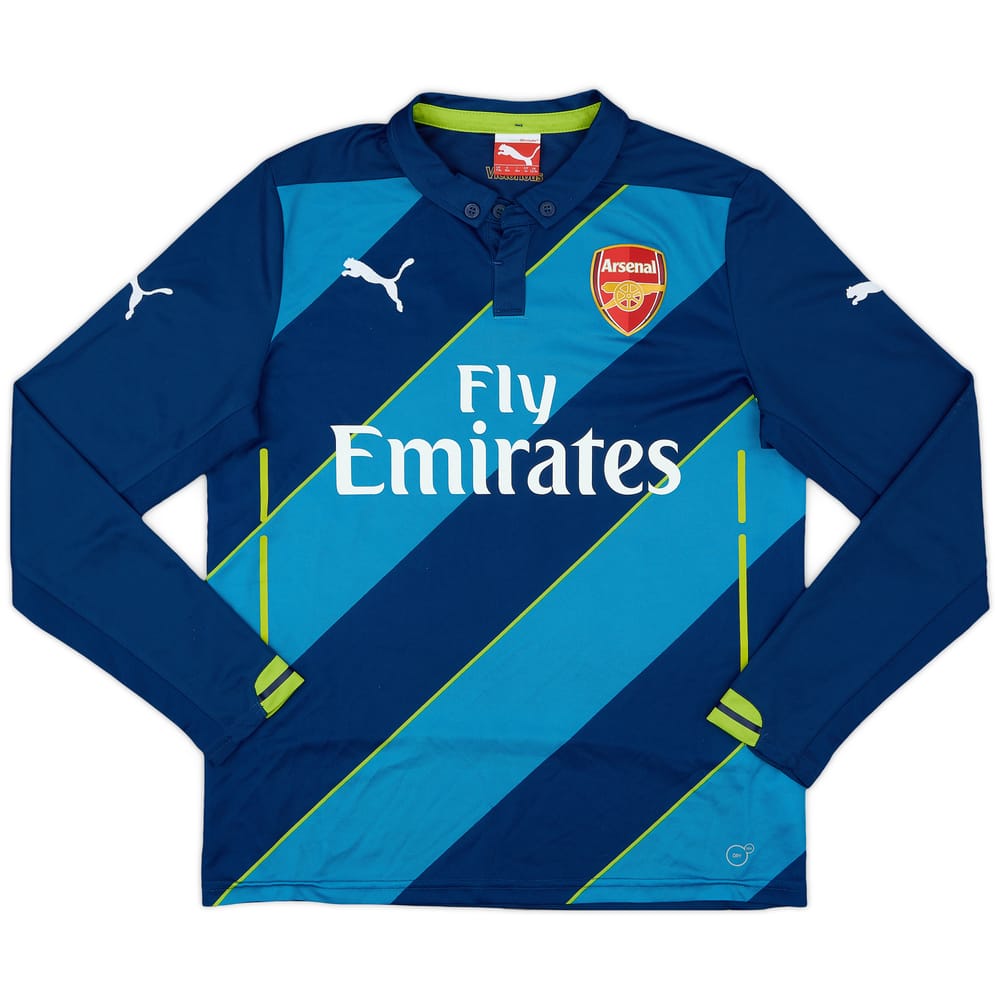2014-15 Arsenal Third L/S Shirt - 9/10 - (XL.Boys)