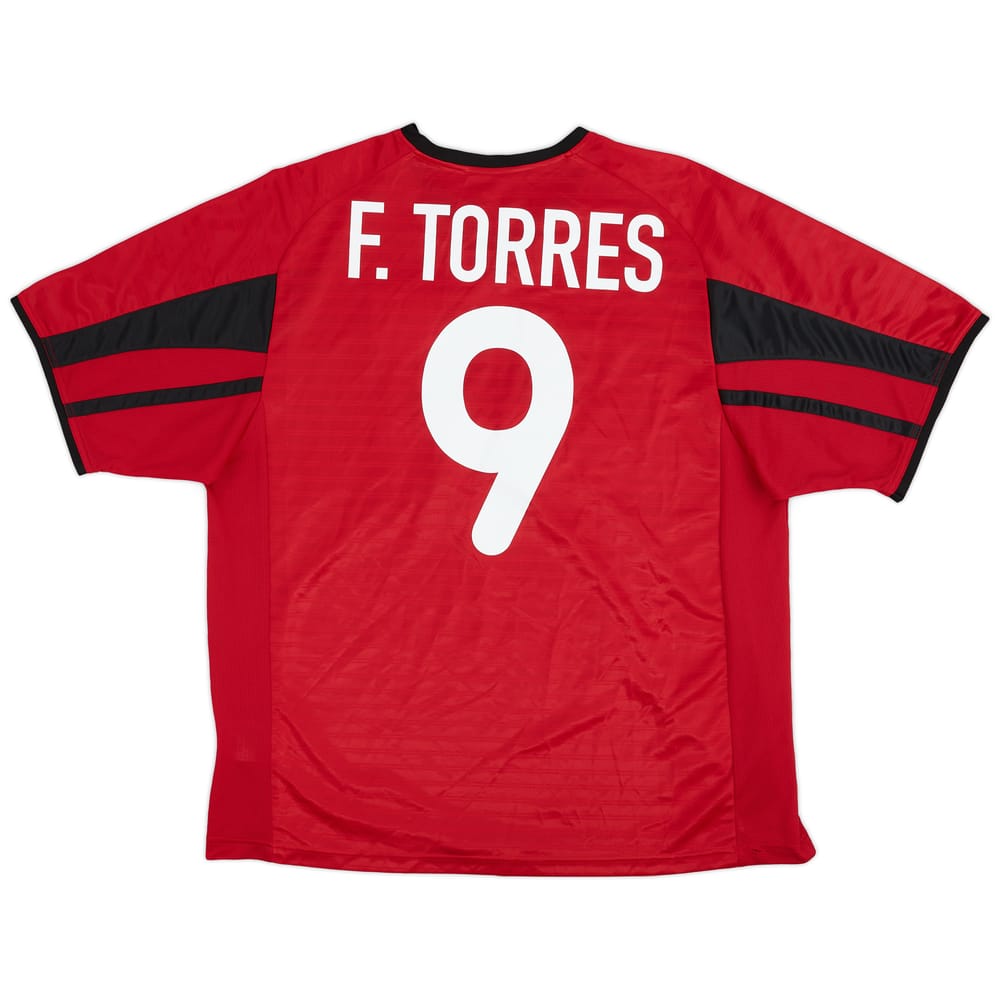 2001-02 Atletico Madrid Away Shirt F.Torres #9 - 5/10 - (L)