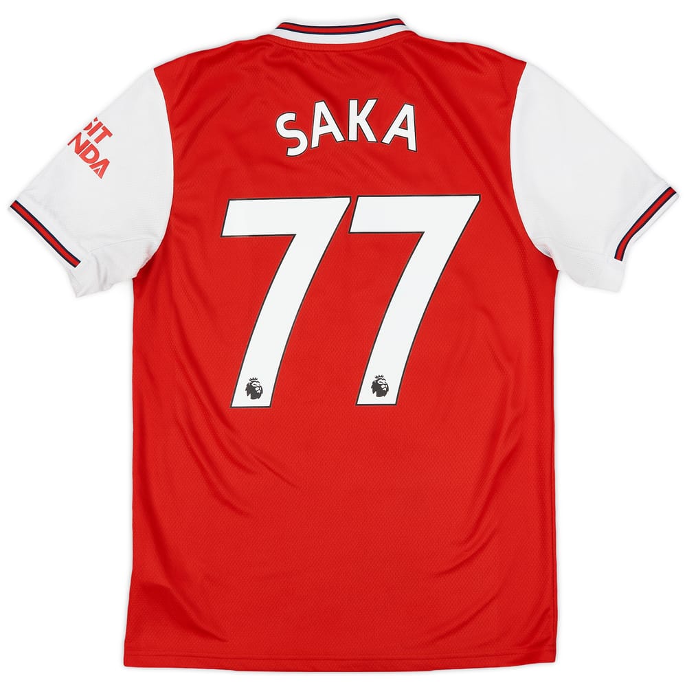 2019-20 Arsenal Home Shirt Saka #77 - 8/10 - (S)
