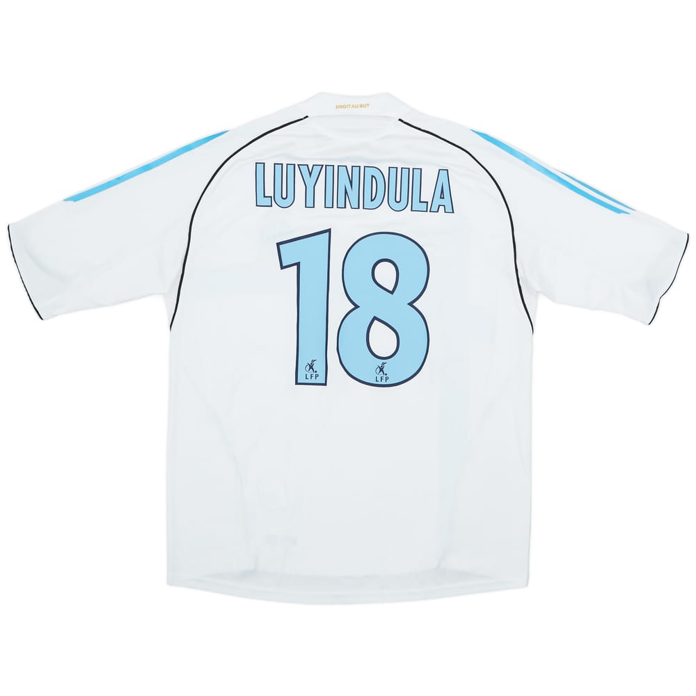 2005-06 Olympique Marseille Home Shirt Luyindula #18 - 8/10 - (XL)