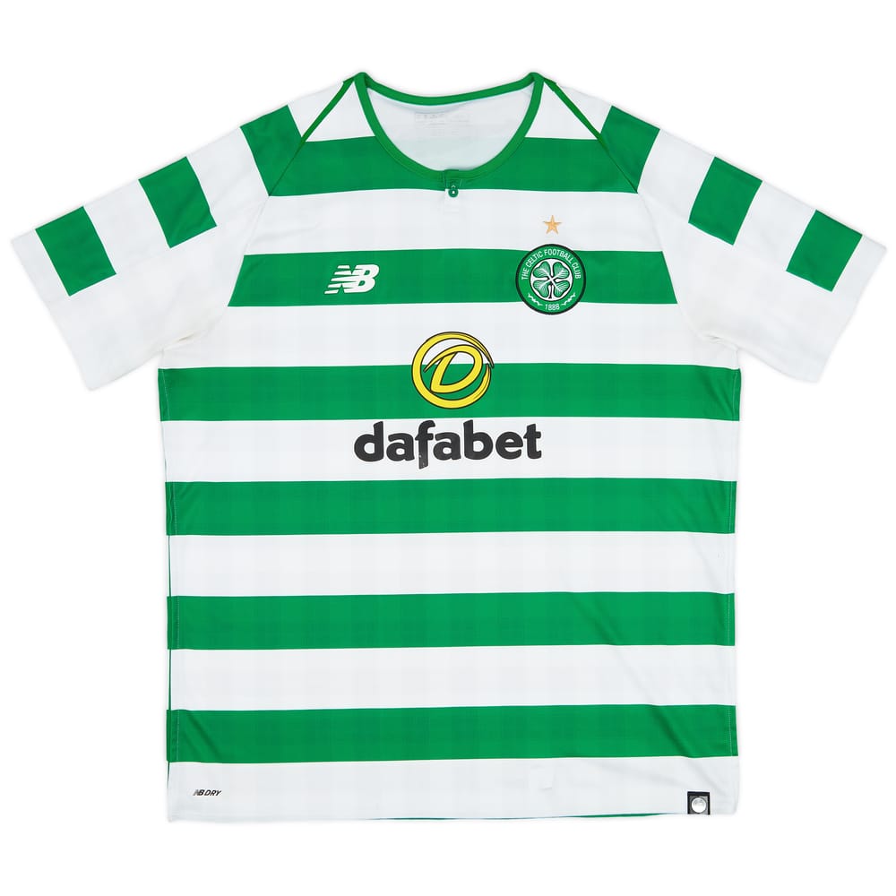 2018-19 Celtic Home Shirt - 8/10 - (XL)