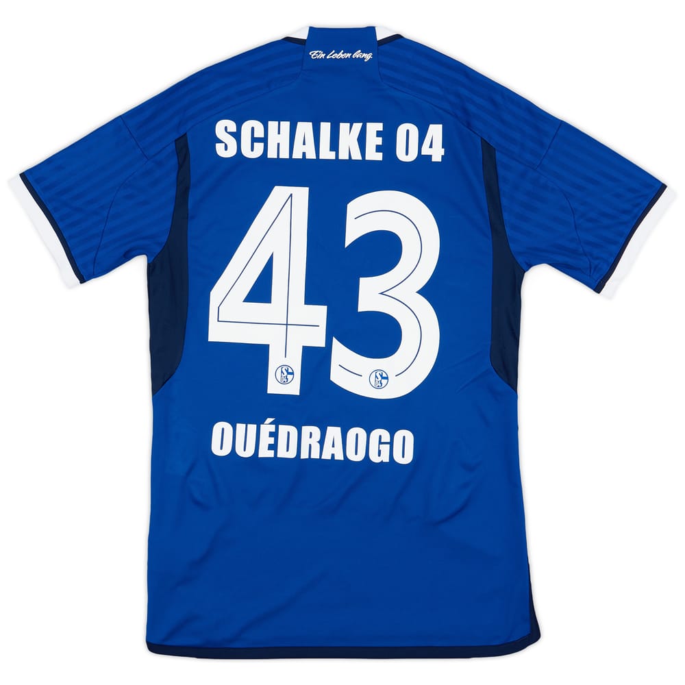 2023-24 Schalke Home Shirt Ouedraogo #43 - 9/10 - (S)