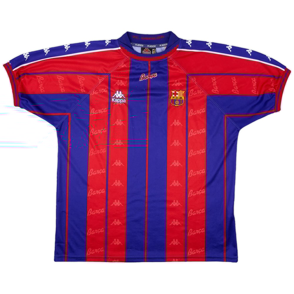 1997-98 Barcelona Home Shirt - 6/10 - (XL)