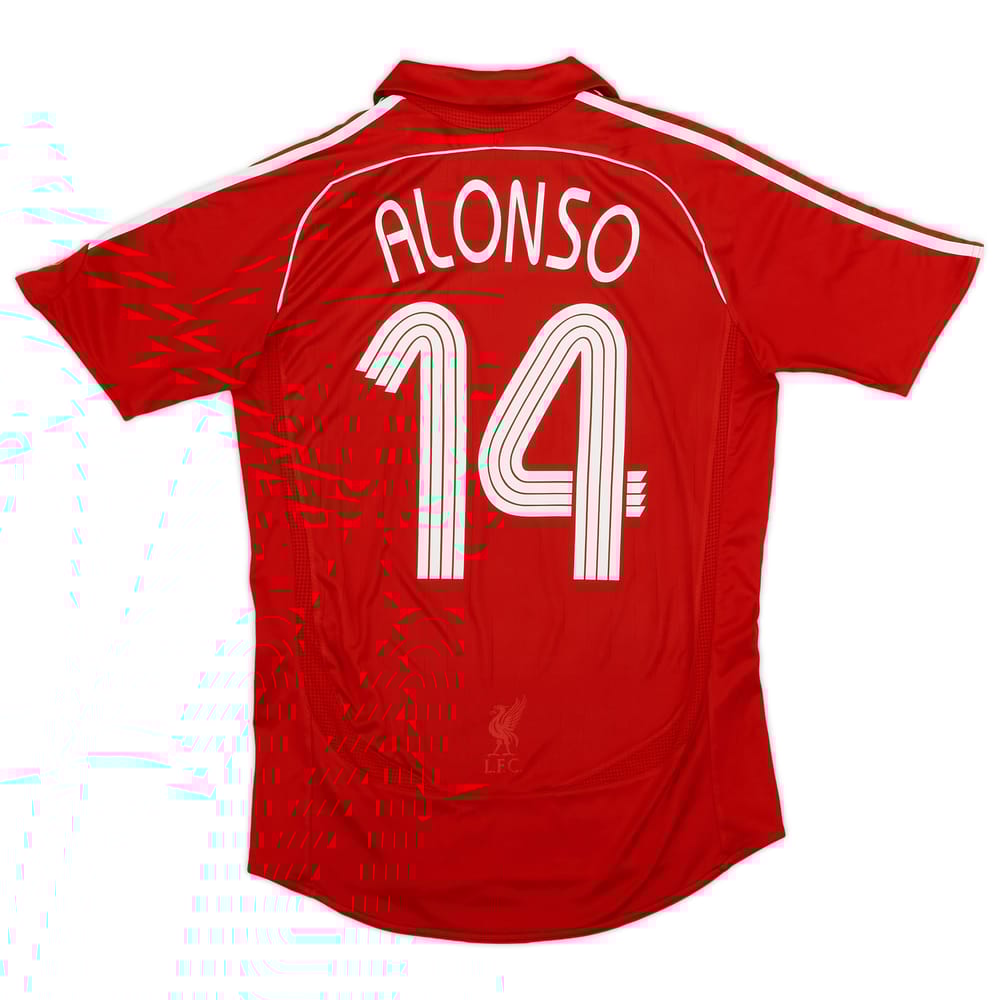 2006-08 Liverpool Home Shirt Alonso #14 - 5/10 - (S)