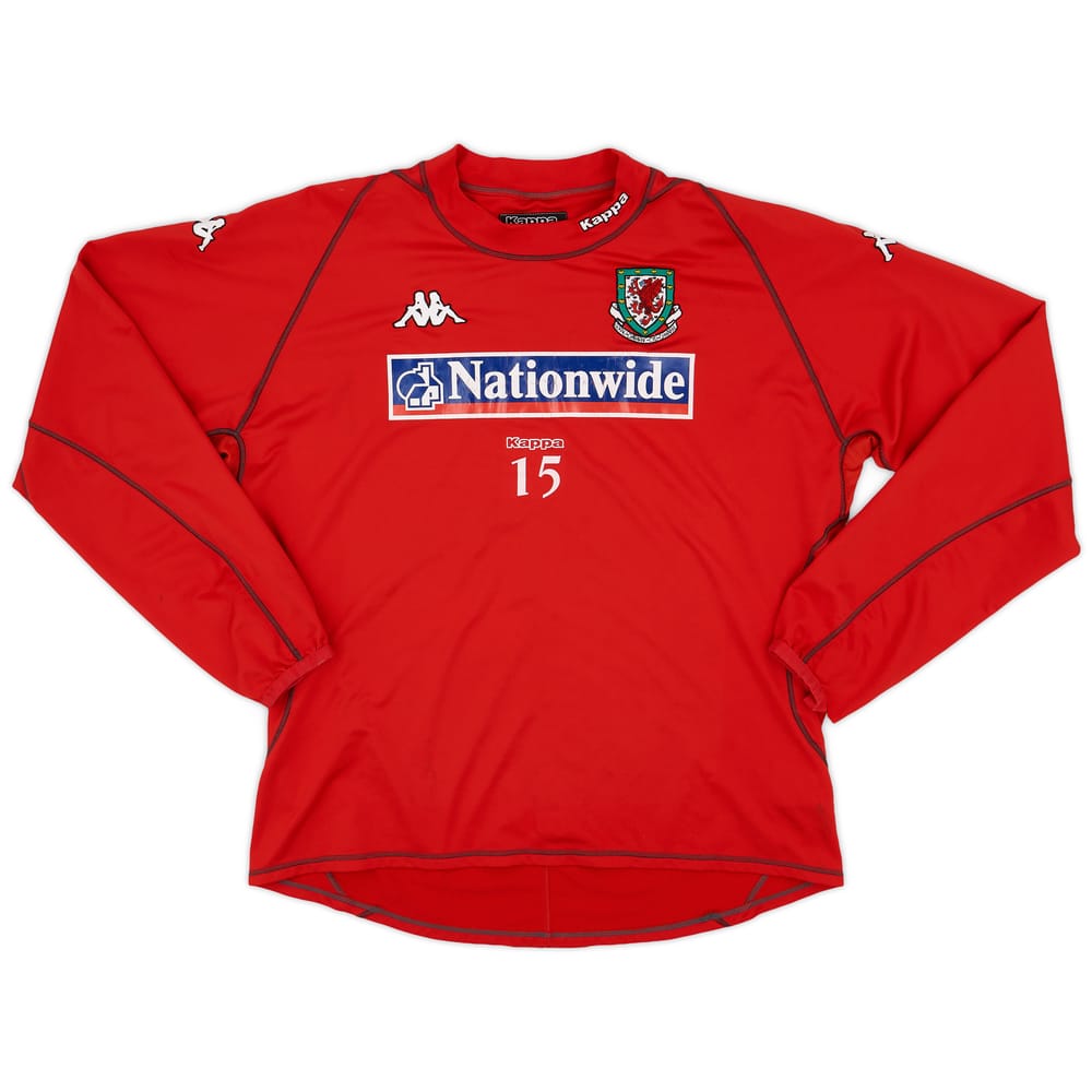 2004-05 Wales Kappa Player Issue Training L/S Shirt #15 - 5/10 - (XL)