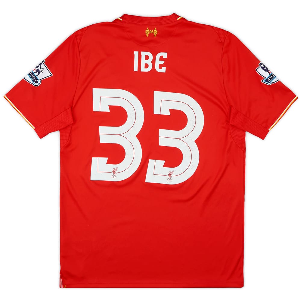 2015-16 Liverpool Home Shirt Ibe #33 - 7/10 - (M)