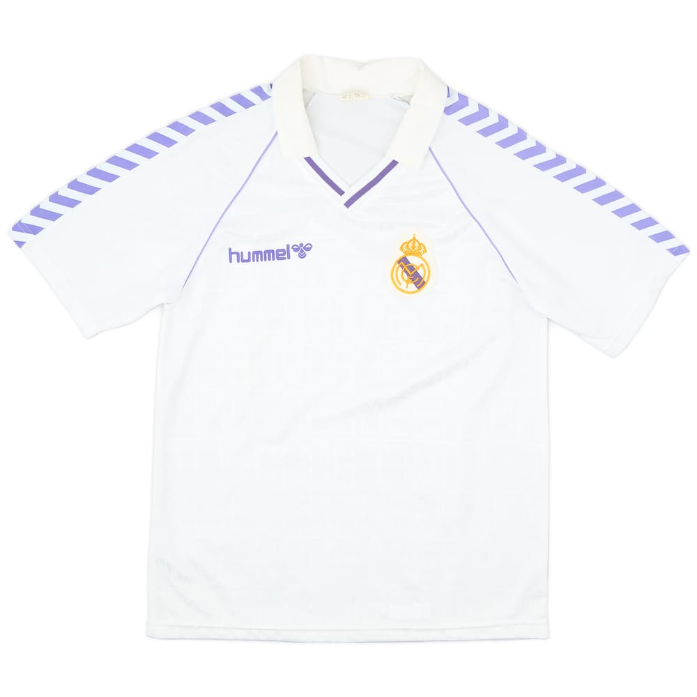 1986-88 Real Madrid Home Shirt - 9/10 - (L)