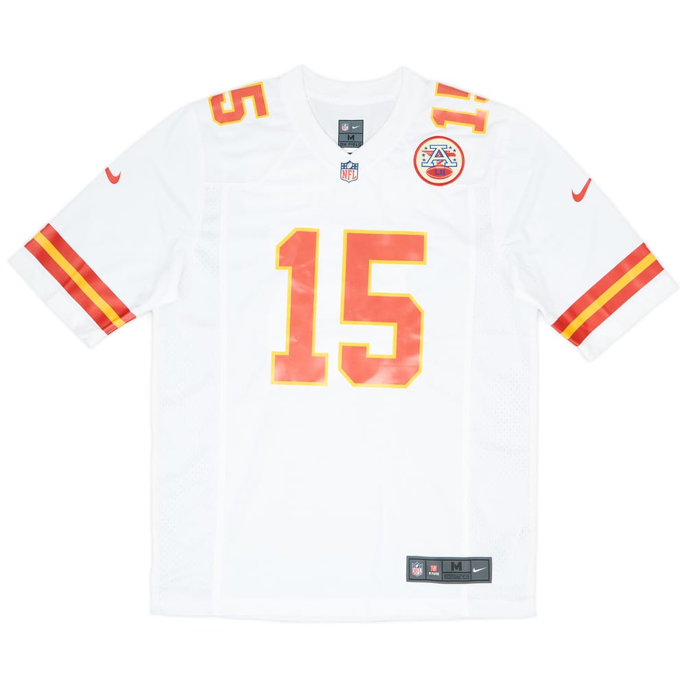 2017-24 Kansas City Chiefs Mahomes #15 Nike Game Away Jersey - 10/10 - (M)