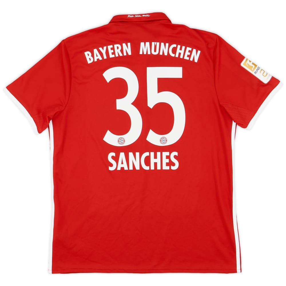 2016-17 Bayern Munich Home Shirt Sanches #35 - 8/10 - (L)