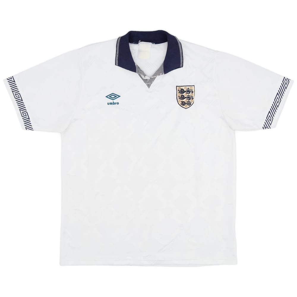 1990-92 England Home Shirt - 4/10 - (L)