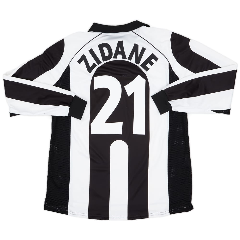 1997-98 Juventus Centenary Home L/S Shirt Zidane #21 - 8/10 - (XL)