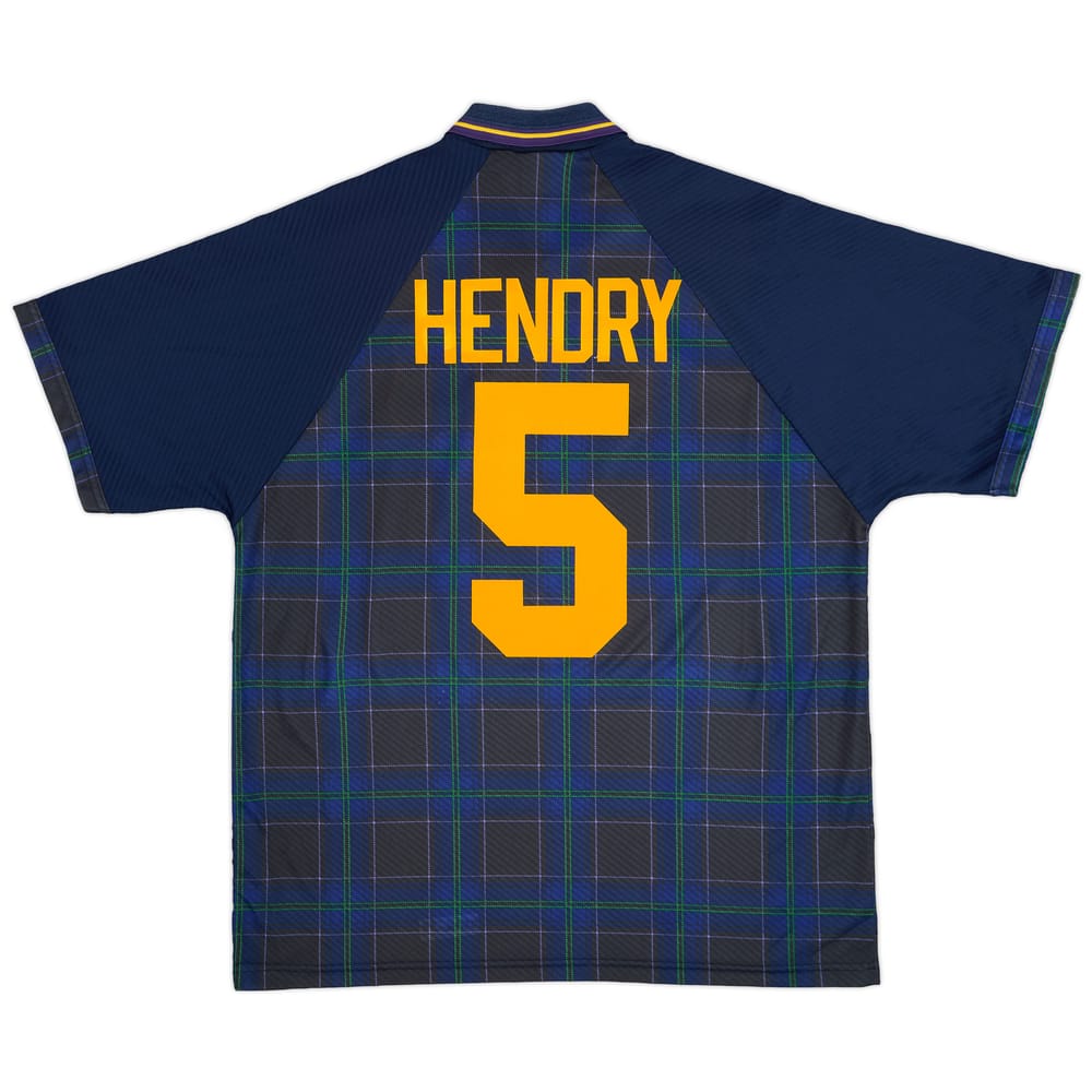 1994-96 Scotland Home Shirt Hendry #5 - 9/10 - (XL)