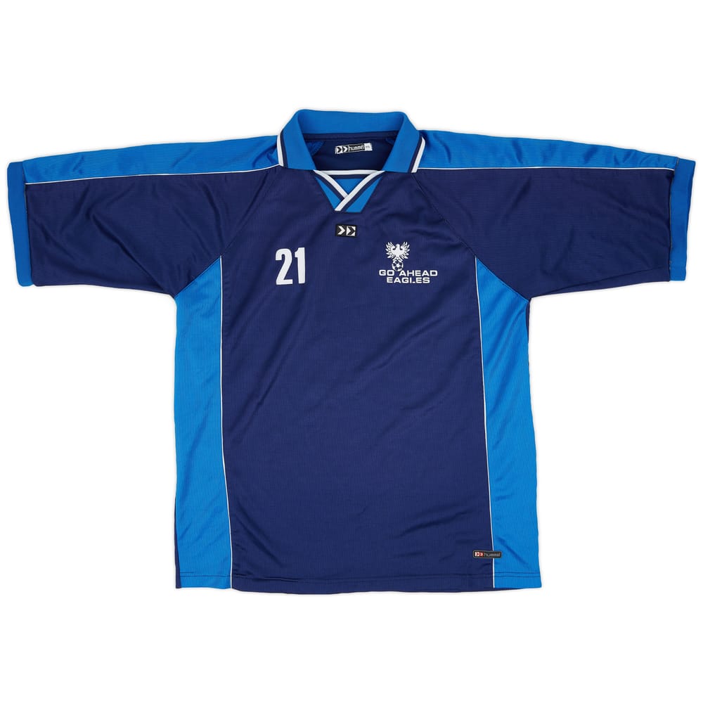 2001-02 Go Ahead Eagles Hummel Player Issue Training Shirt #21 - 8/10 - (M/L)