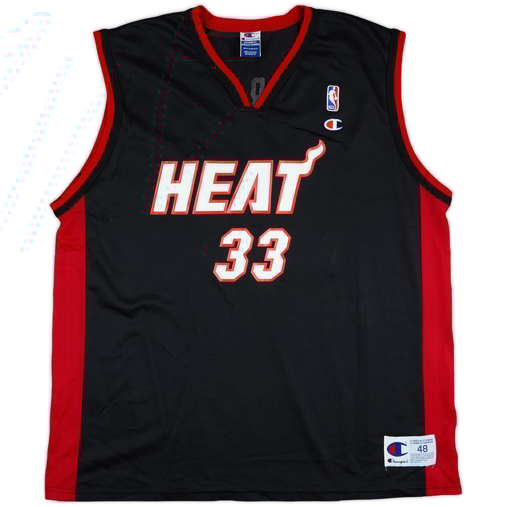 2000-02 Miami Heat Mourning #33 Champion Away Jersey - 9/10 - (XL)