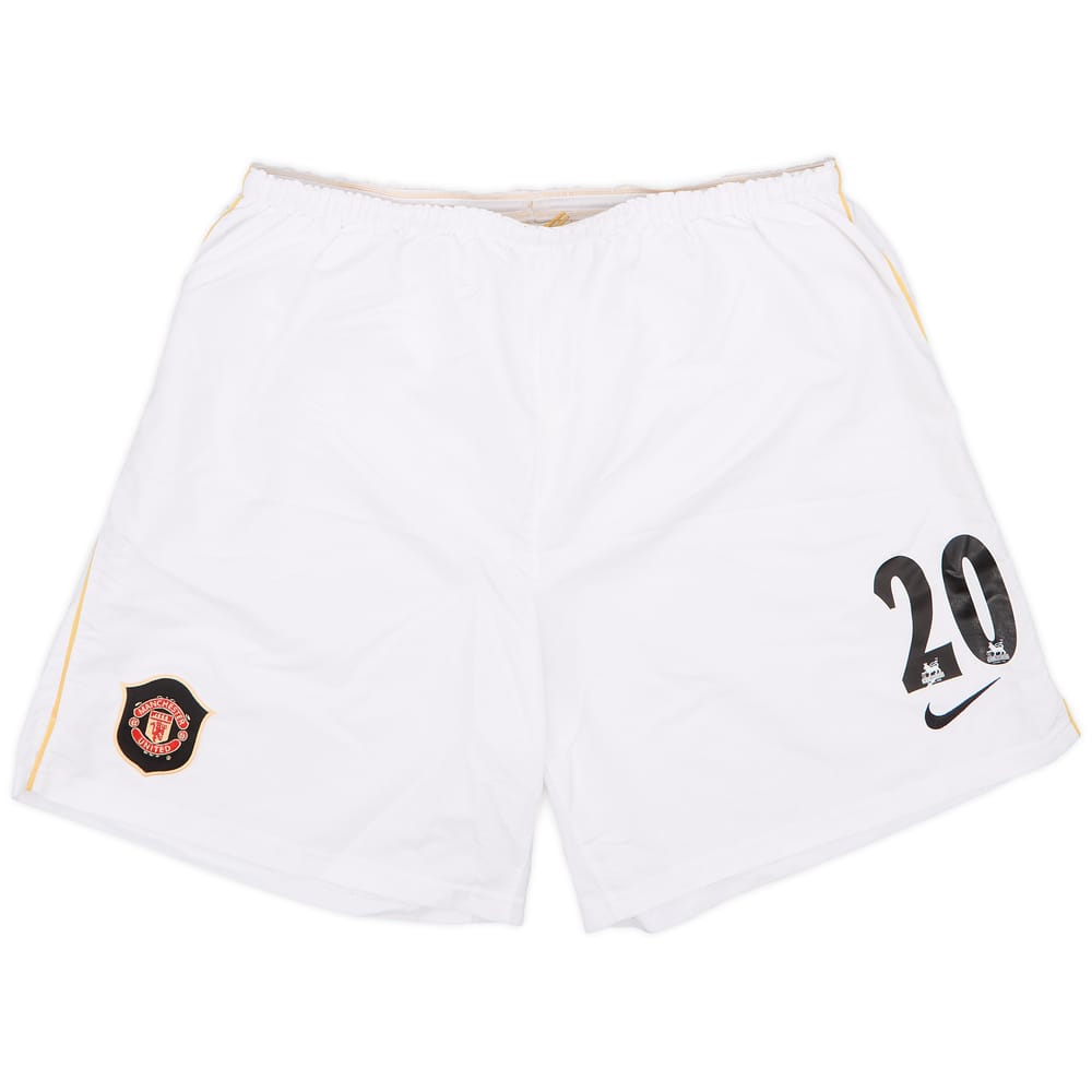 2006-07 Manchester United Away Shorts #20 (Solskjaer) - 6/10 - (XL)