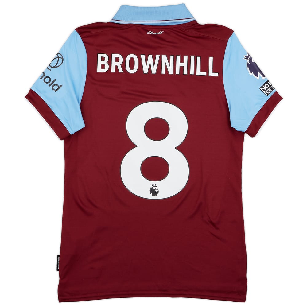 2023-24 Burnley Match Issue Home Shirt Brownhill #8