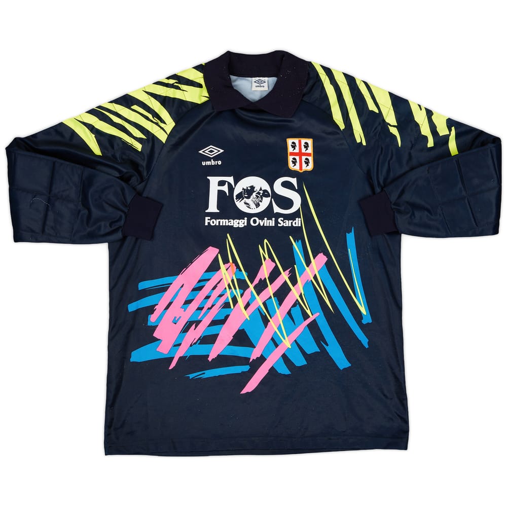 1991-92 Cagliari GK Shirt - 8/10 - (XL)