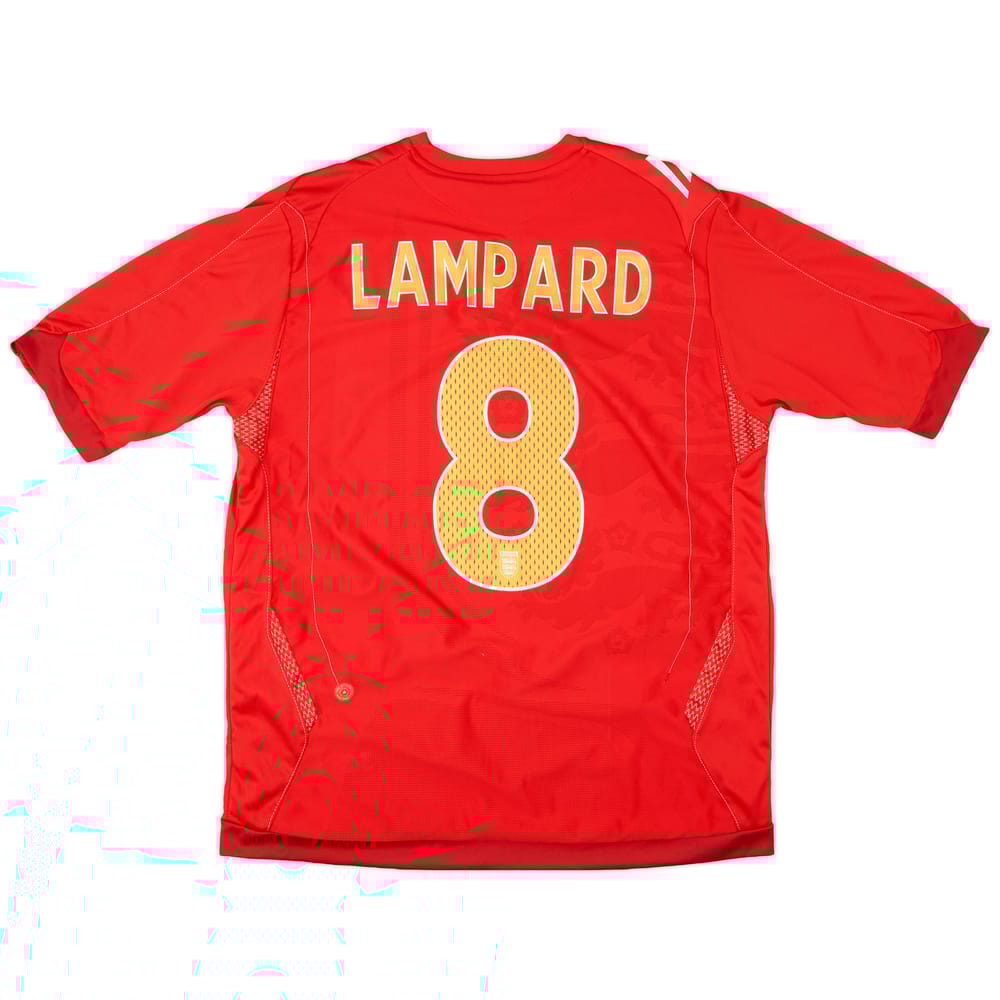 2006-08 England Away Shirt Lampard #8 - 8/10 - (L)
