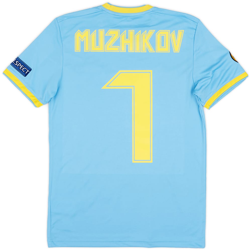 2018 FC Astana Match Issue Europa League Away Shirt Muzhikov #7