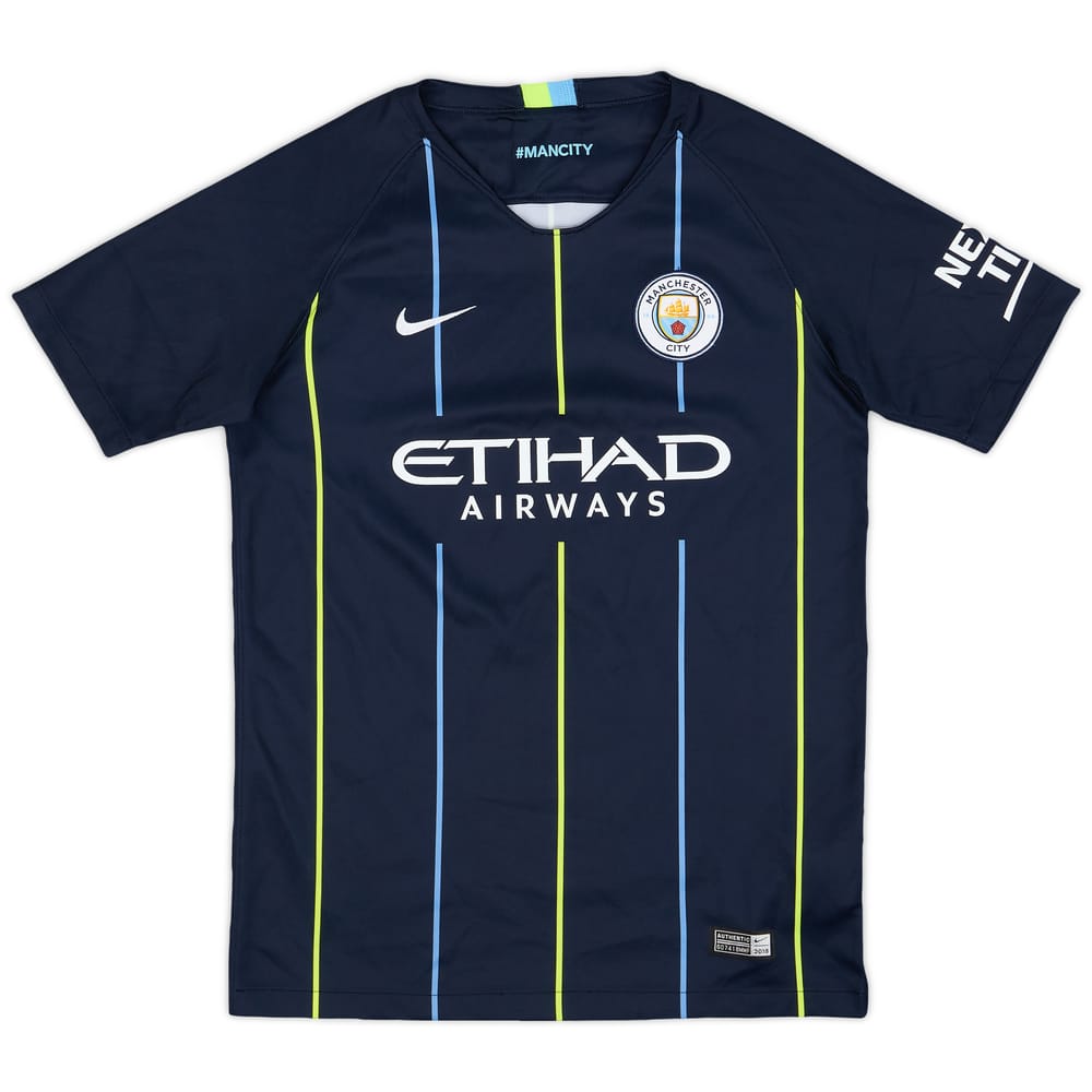 2018-19 Manchester City Away Shirt - 9/10 - (L.Boys)