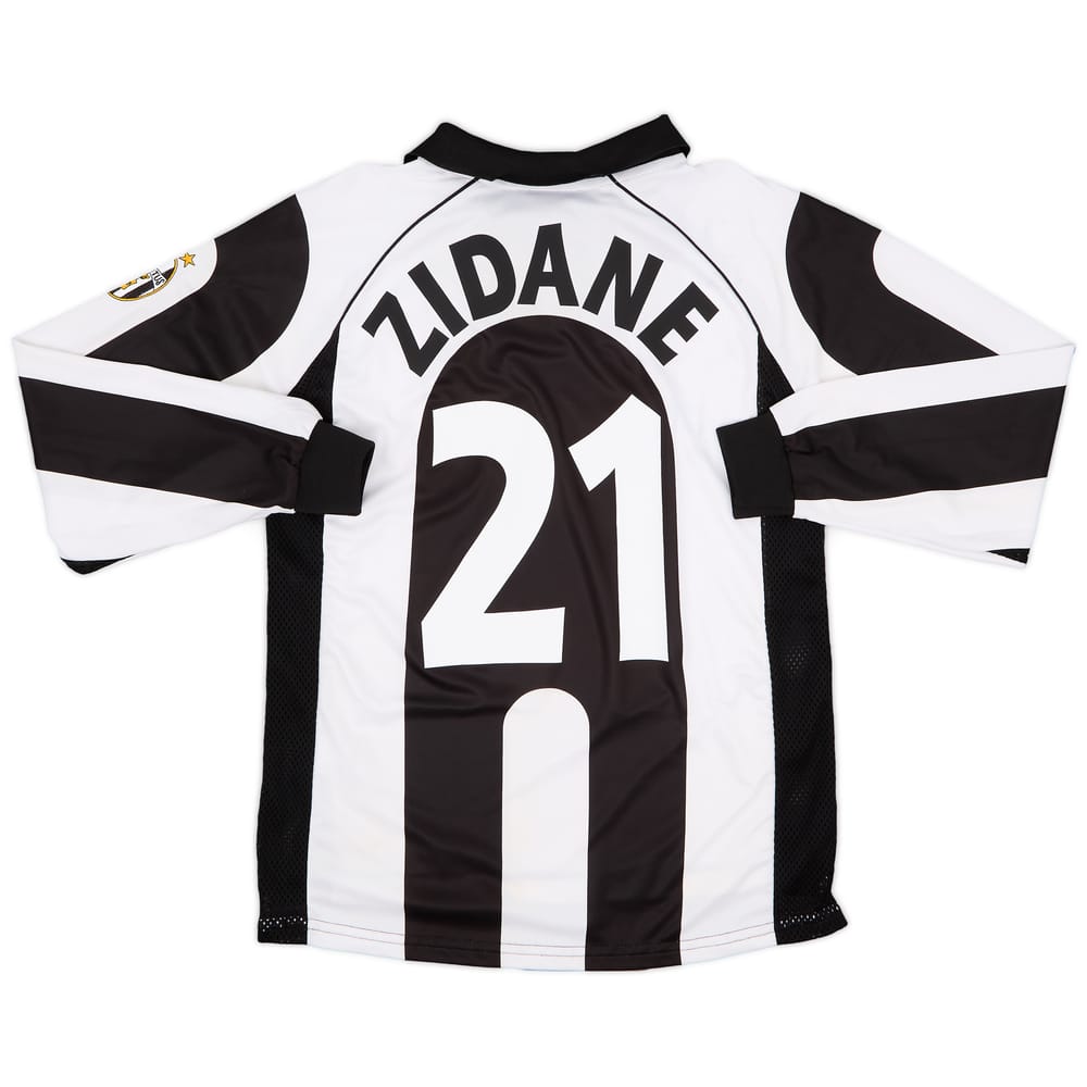 1997-98 Juventus Centenary Home L/S Shirt Zidane #21 (S)