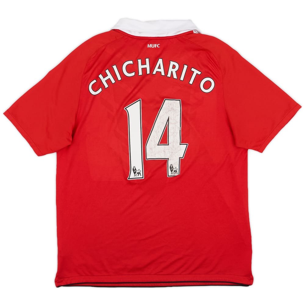 2010-11 Manchester United Home Shirt Chicharito #14 - 5/10 - (L)