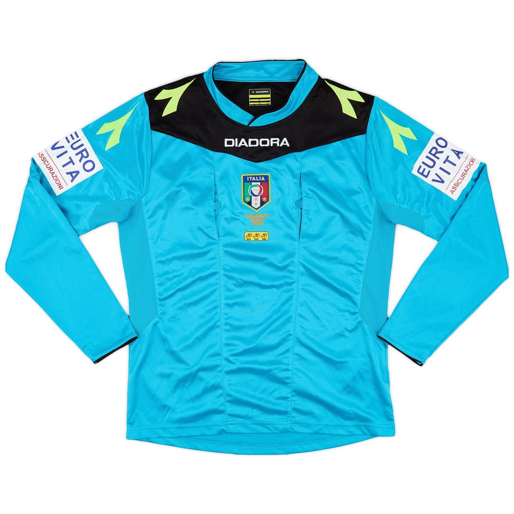 2015-16 Italy Diadora Referee L/S Shirt - 9/10 - (S)