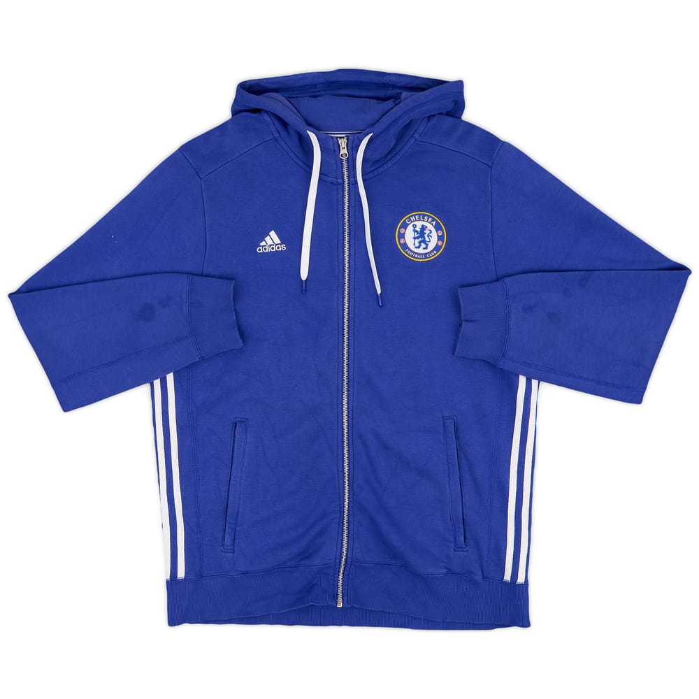 2016-17 Chelsea adidas Zipped Hooded Sweat Top - 9/10 - (L)