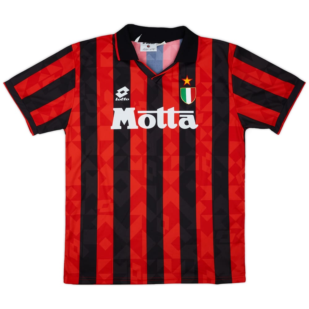 1993-94 AC Milan Home Shirt - 9/10 - (XXL)