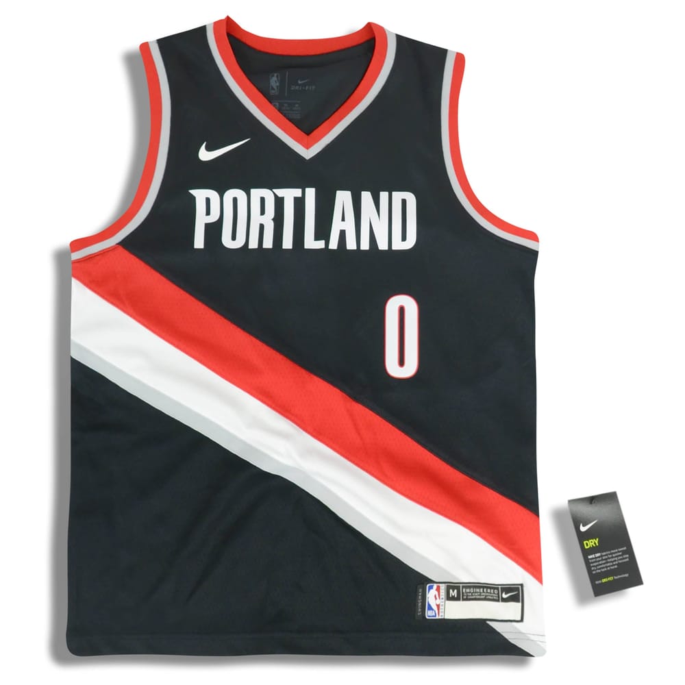 2018-19 Portland Trail Blazers Lillard #0 Nike Swingman Jersey (Away) Y - W/Tags