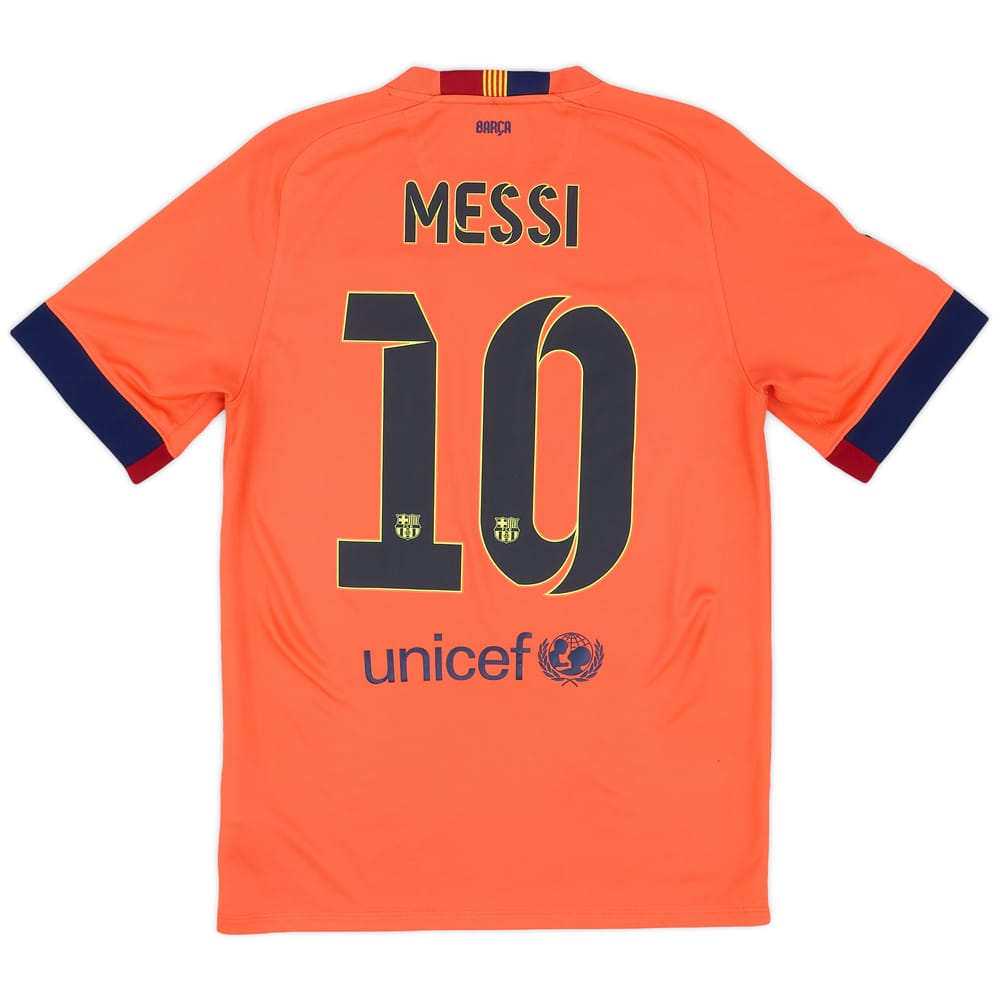 2014-15 Barcelona Away Shirt Messi #10 - 7/10 - (S)
