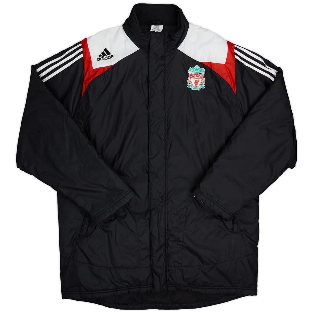 2007-08 Liverpool adidas Padded Bench Coat - 8/10 - (XL)