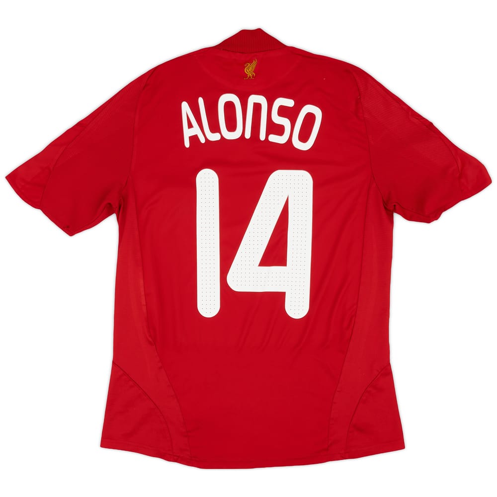 2008-10 Liverpool Home Shirt Alonso #14 - 5/10 - (S)