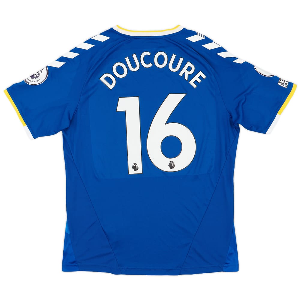 2021-22 Everton Match Issue Home Shirt Doucoure #16