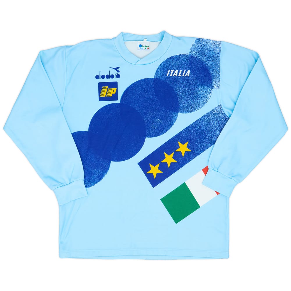 1992-94 Italy Diadora Training L/S Top - 9/10 - (L)