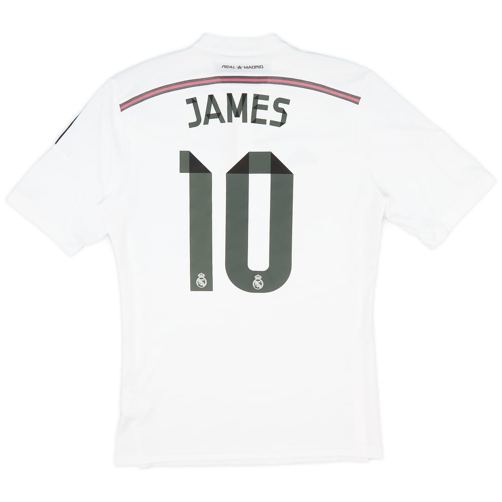2014-15 Real Madrid Home Shirt James #10 - 6/10 - (M)