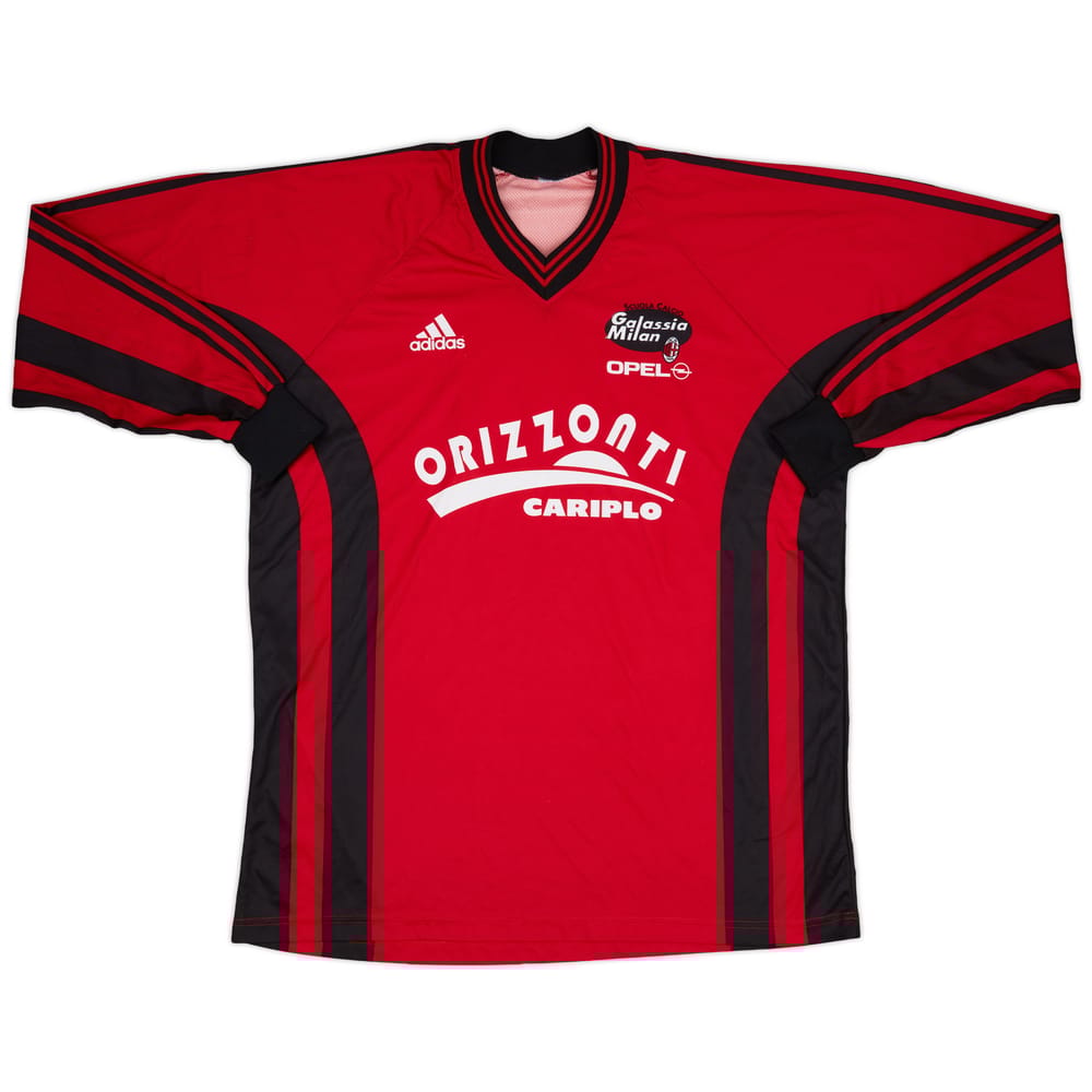 2000-01 AC Milan Scuola Calcio adidas Training L/S Shirt - 7/10 - (XL)