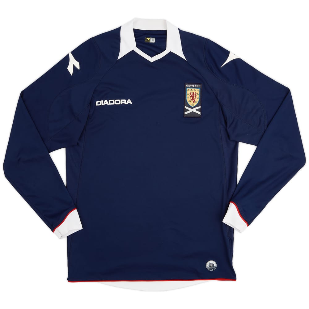 2008-09 Scotland Home L/S Shirt - 9/10 - (S)